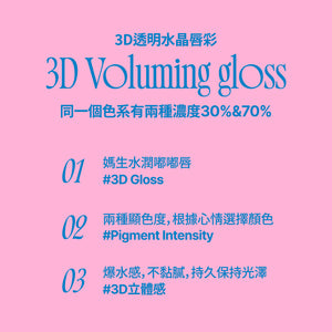 3D透明水晶唇彩-17色