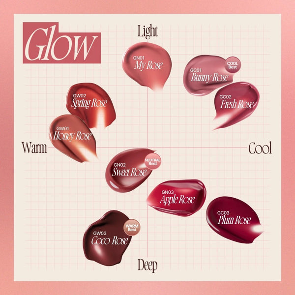 玫瑰心動鎖色唇露-18色