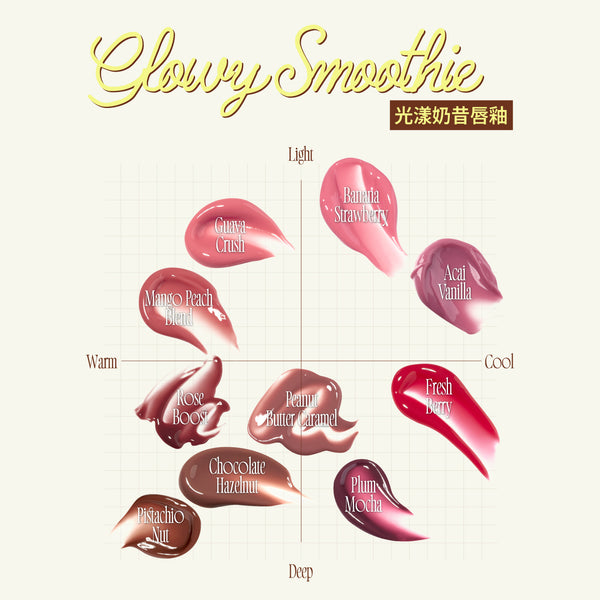 Smoothie奶昔唇釉-(18色）